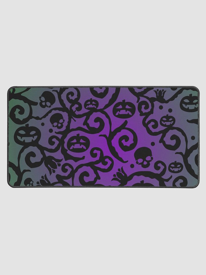 Green & Purple Scary Pumpkins Skull Gaming Mouse pad product image (1)