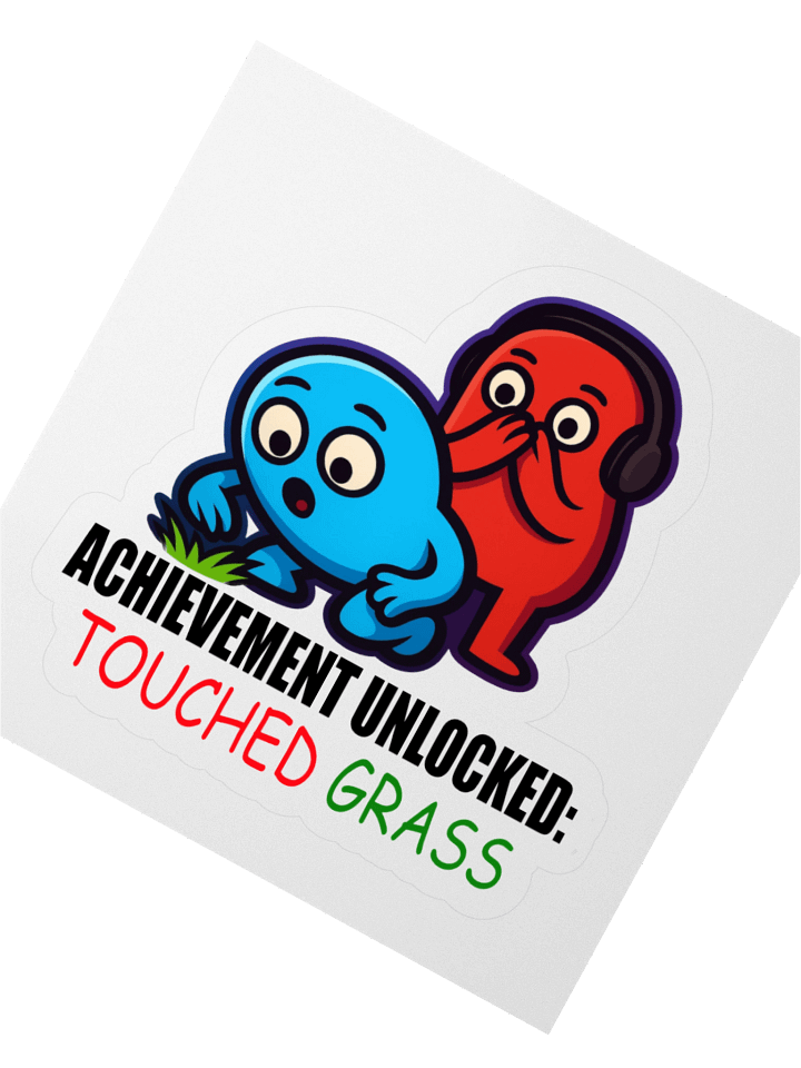 🌱Stick-a-Bean: Touched Grass Sticker 🫘✨ product image (2)