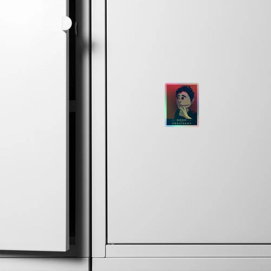 Gosh For President Holographic Sticker product image (4)