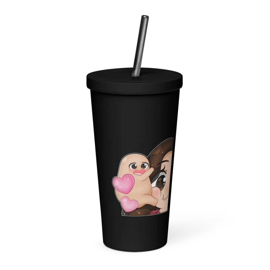 Hugs face Emote Insulated Tumbler with a Straw product image (3)