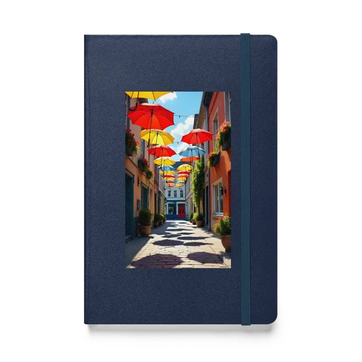 Rue du Cul De Sac, Quebec, Canada HARDCOVER NOTEBOOK. product image (1)
