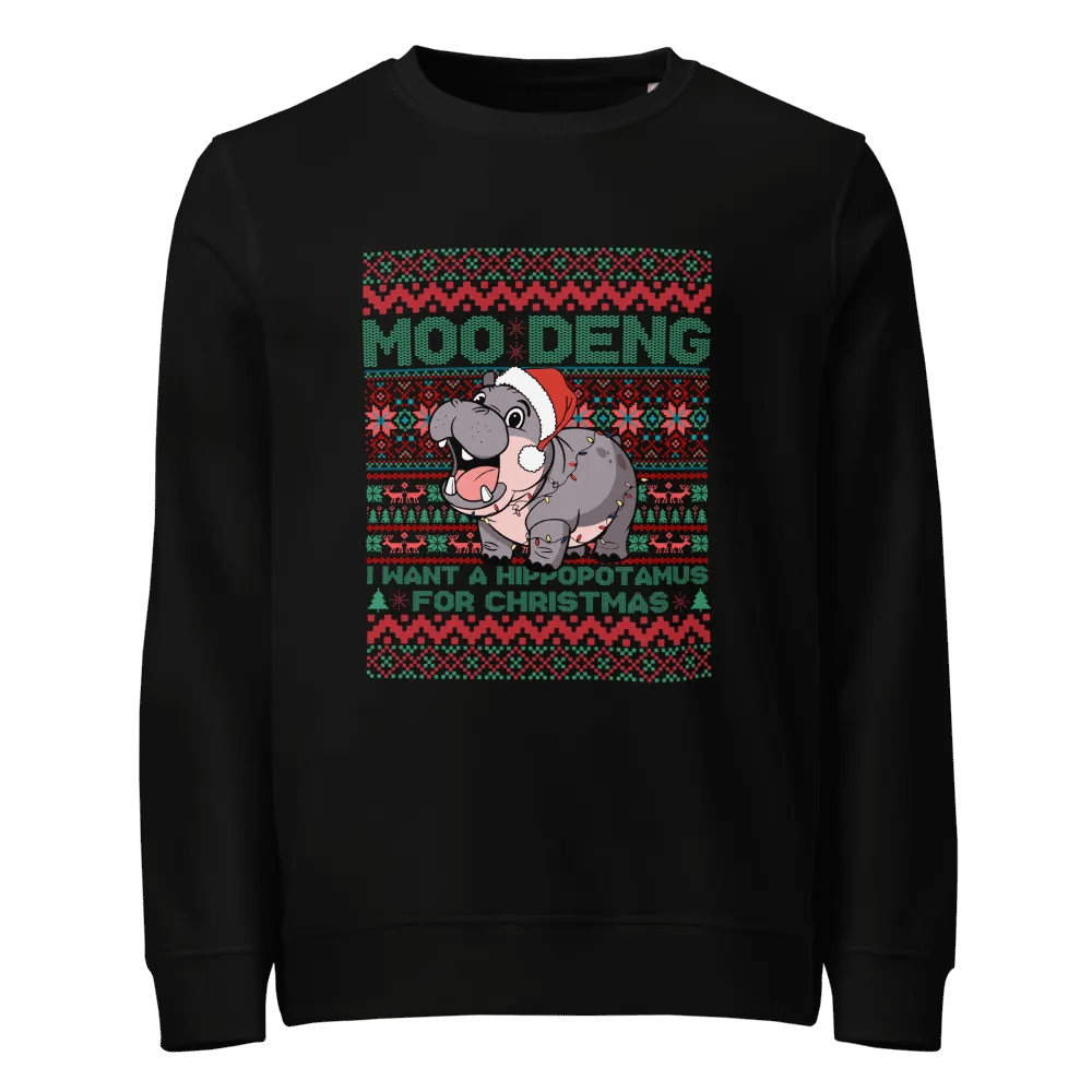 Xmas Sweater Hippo Sweatshirt product image (1)