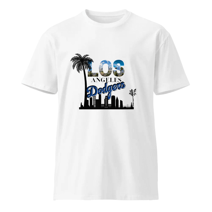 Los Angeles with DTLA and Dodgers (White T-Shirt) product image (1)