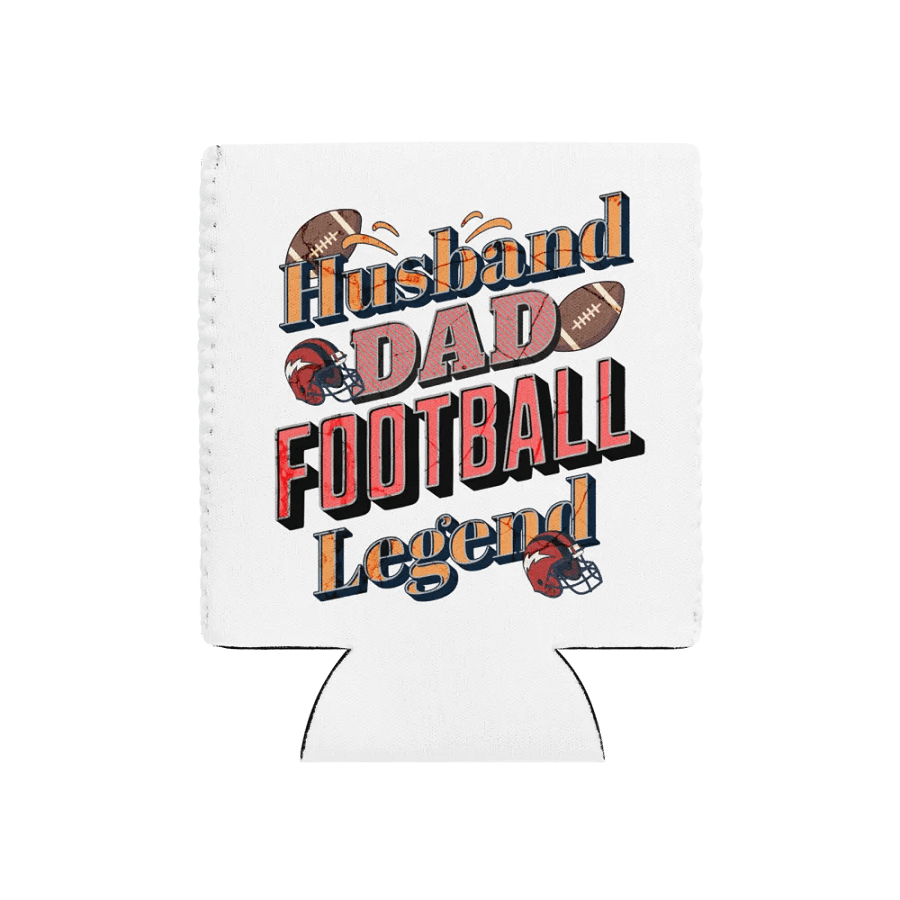 Husband Dad Football Legend Coozie Can Cooler product image (1)