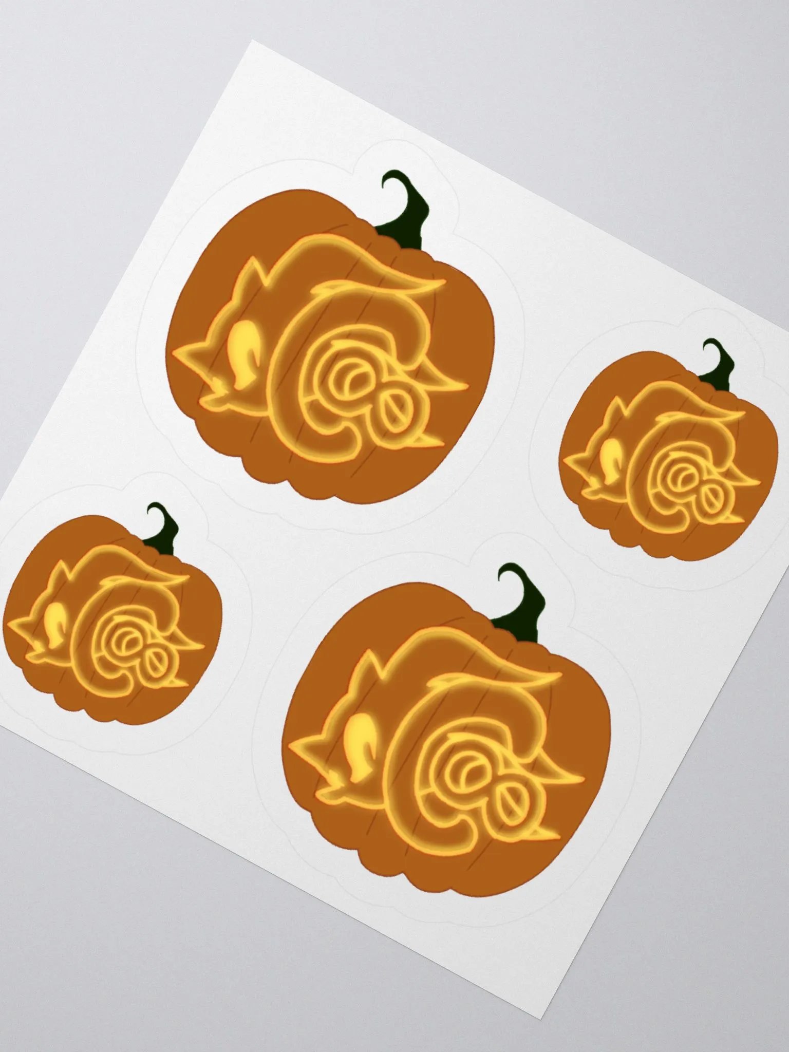 Pumpkin Logo Kiss Cut Sticker Sheet product image (5)