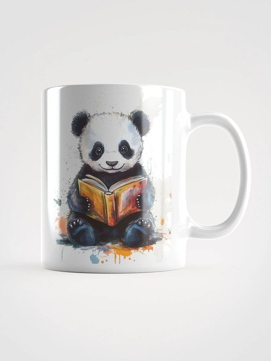 Colorful Baby Panda Reading Mug product image (2)