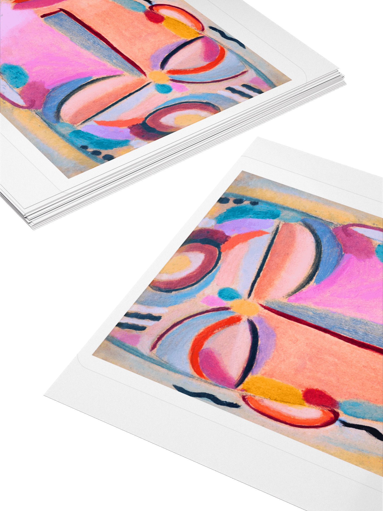 Abstract Modern Expressionist Portrait Sticker product image (4)