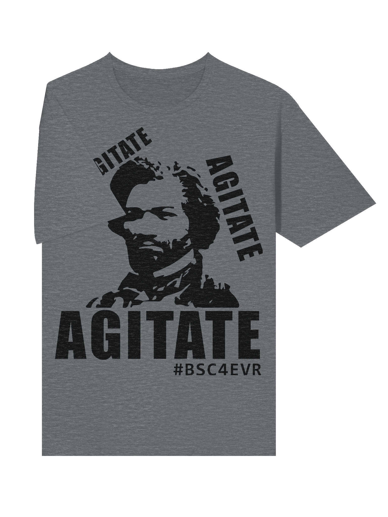 FREDERICK DOUGLASS AGITATE (BLACK) UNISEX T-SHIRT product image (5)