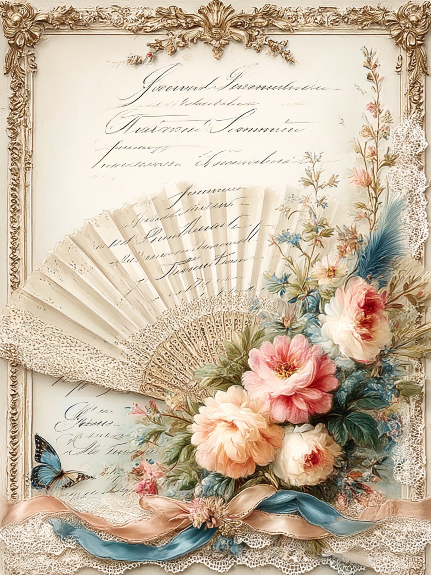 Weekly 100 Images Bundle "Lace & Ribbons" + Mini Journal + Card Digital Download product image (12)