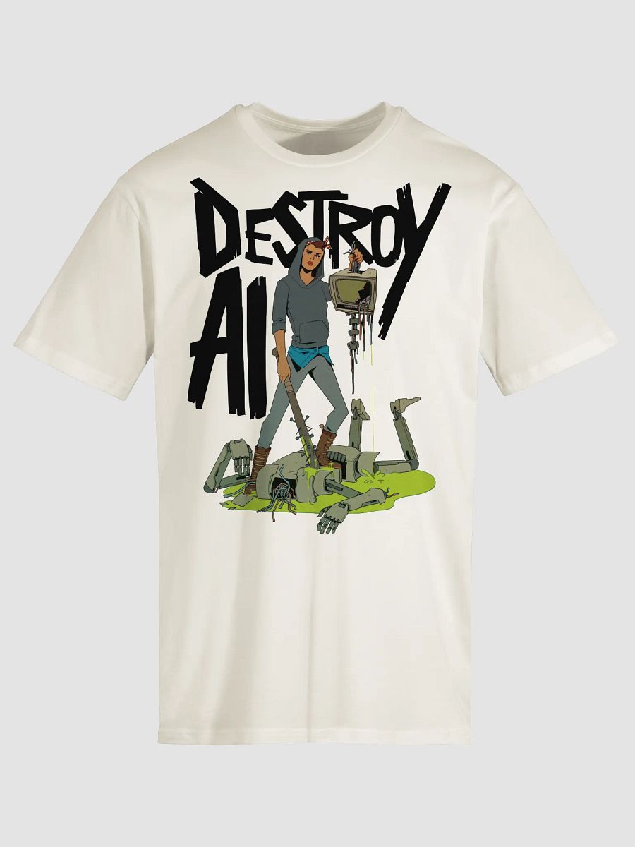 Destroy AI T-Shirt (Natural) product image (1)