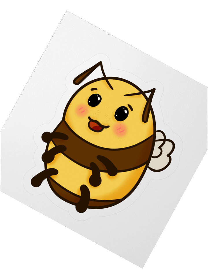 Happy Bee (Not In A Blanket) Sticker product image (2)