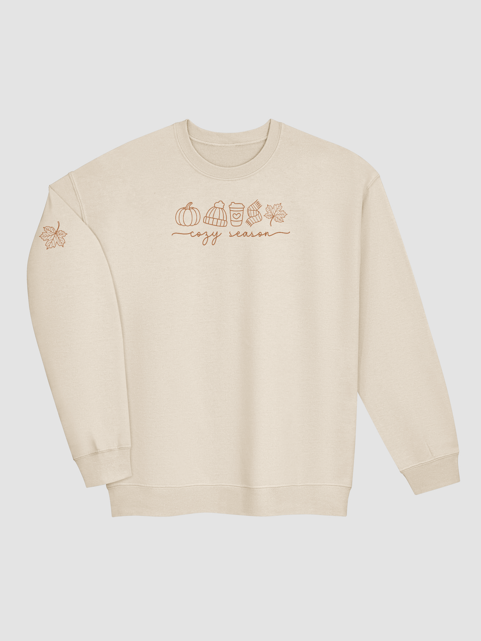 Cozy Season Fall Thanksgiving Sleeve Detail Sweatshirt product image (1)