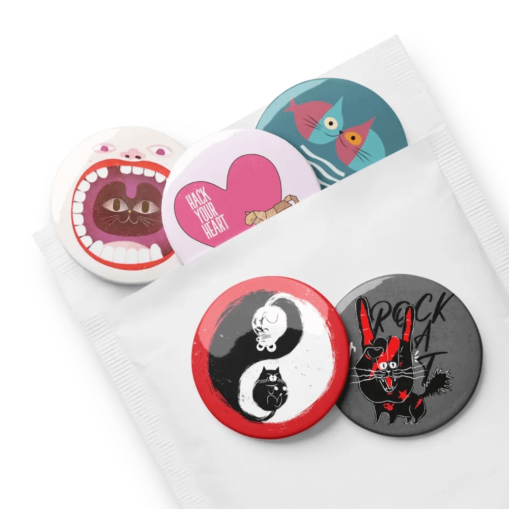 Pin Buttons Collection 3 (5 pcs) product image (3)