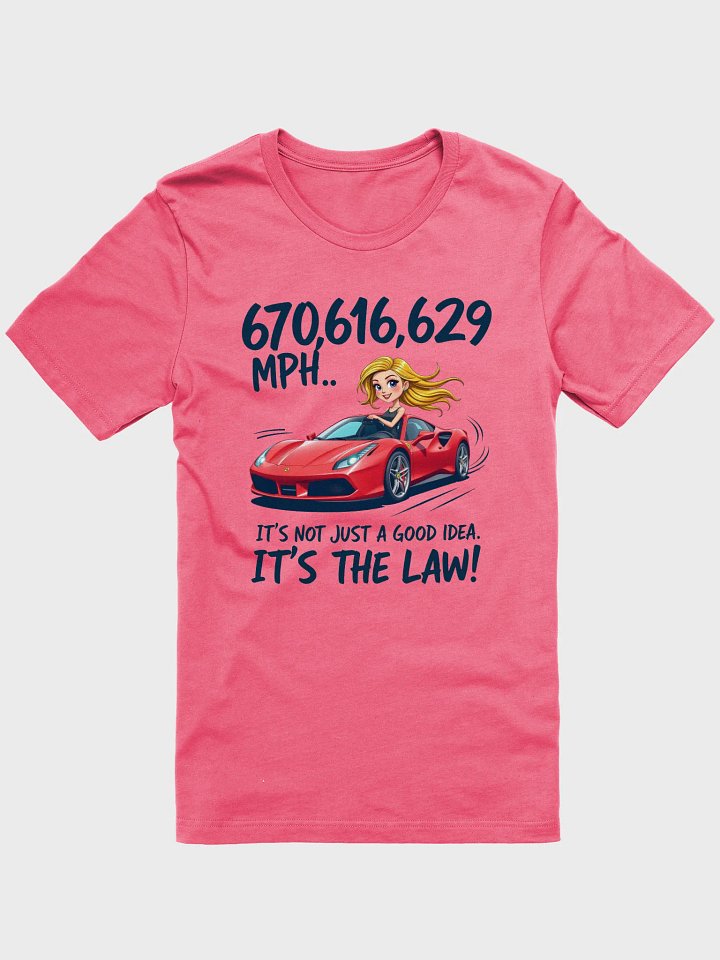 Speeding Blonde Car Graphic Tee product image (9)