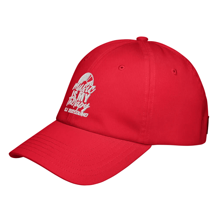 Introducing the Must Have Stylish Under Armour® Dad Hat "Music Is My Therapy" Dad Cap in Red by DJ GodSOUND! product image (2)