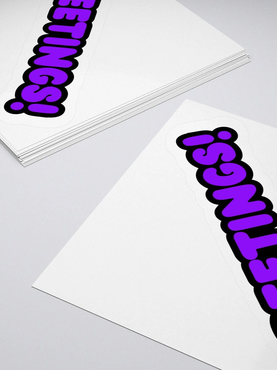 Greetings! Sticker product image (4)