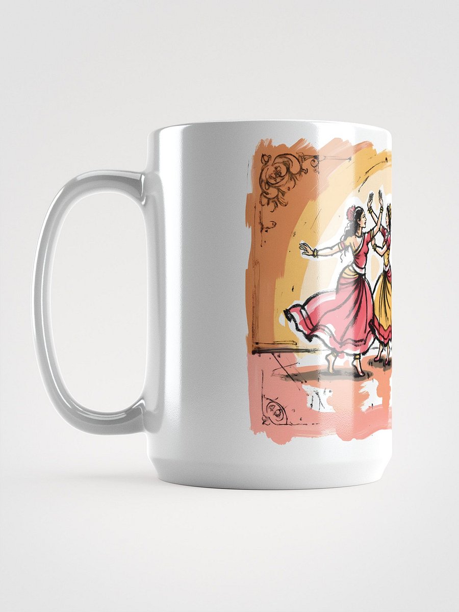 Graceful Odissi Dancers | Duo Performance Art Print Glossy Mug product image (6)