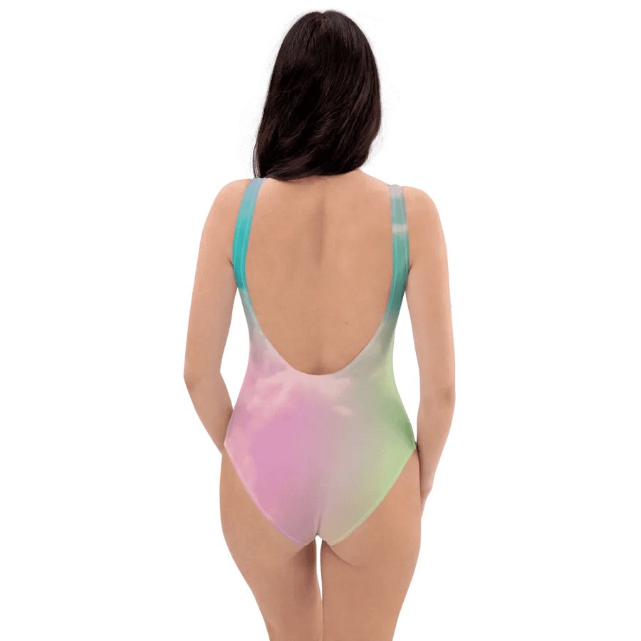 Blur Cloud Rainbow Design one piece Swimsuit - V11 product image (1)