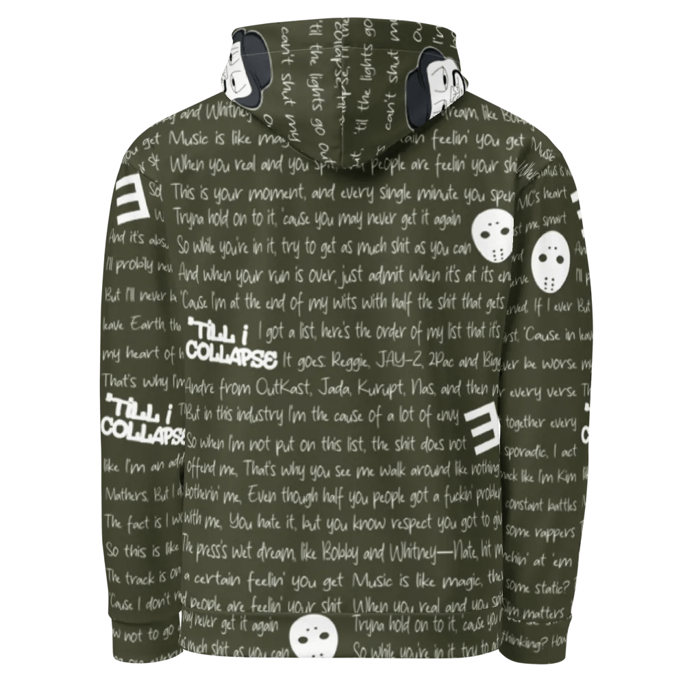 'Till I Collapse - Eminem - MILITARY GREEN - Unisex Hoodie product image (3)