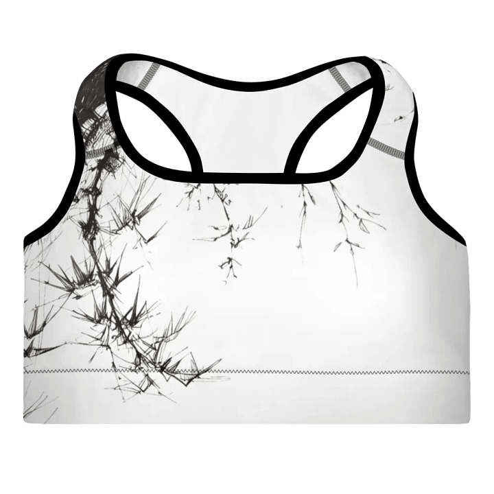 Bamboo Print Padded Sports Bra product image (1)