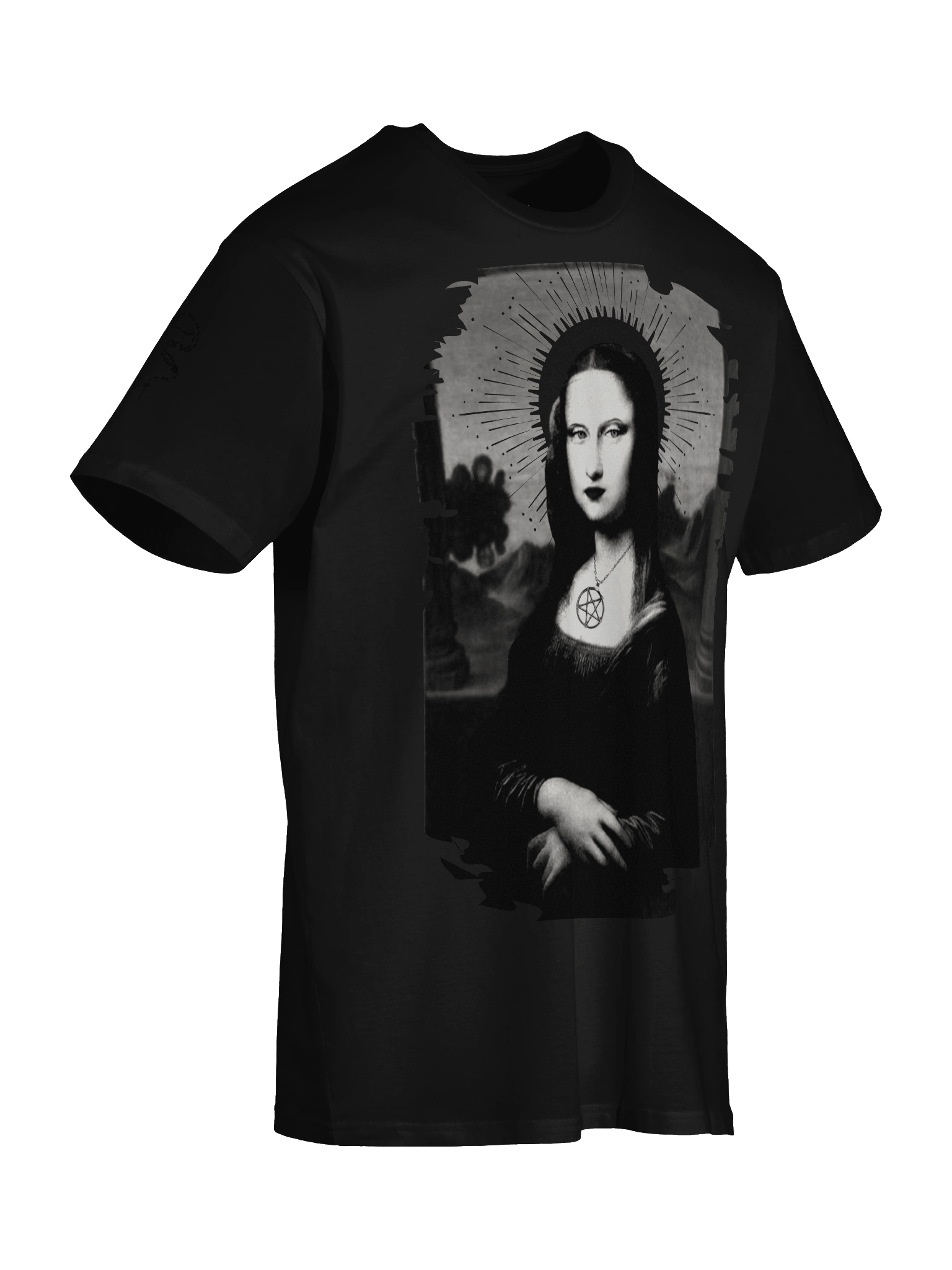 Occult Mona Lisa with Rosaries - Unisex Premium T-Shirt product image (6)