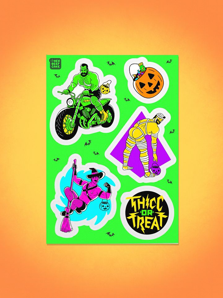 THICC or TREAT 2024 Sticker Sheet 1 product image (1)