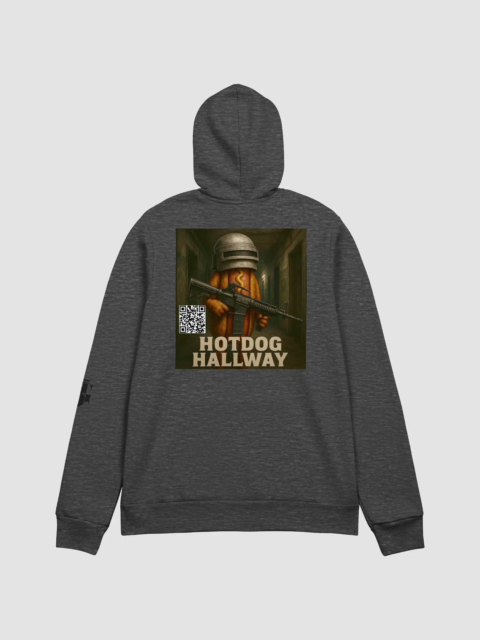 Hotdog Hallway QR Hoodie (Back image) product image (14)