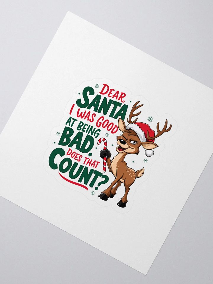Rebel Reindeer Kiss Cut Stickers product image (2)