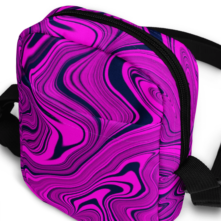 Utility Crossbody Bag - Purple Liquid Swirls product image (7)
