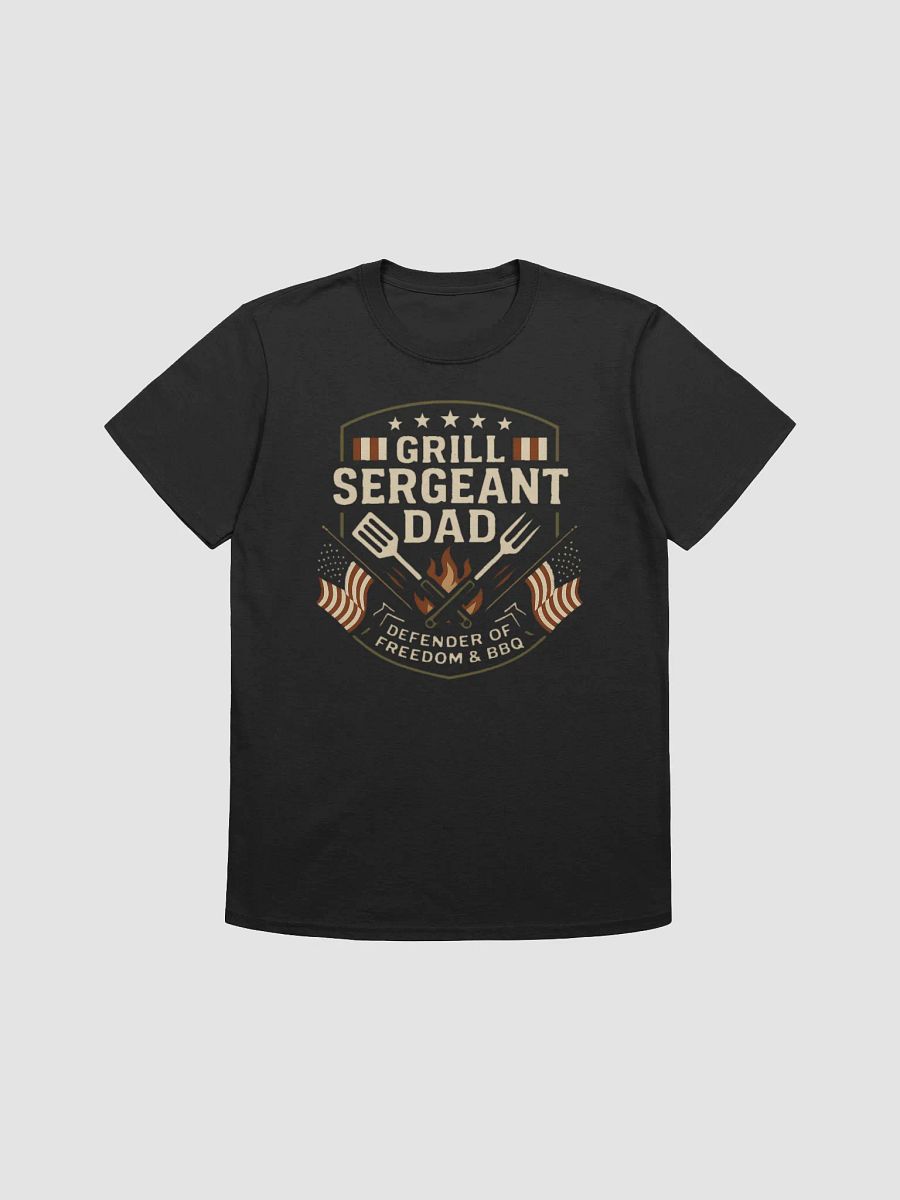 Grill Sergeant Dad T-Shirt - Patriotic BBQ & Freedom Defender Gift product image (3)