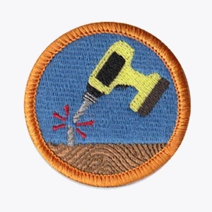 Broken Drill Bit (de)Merit Badge product image (1)