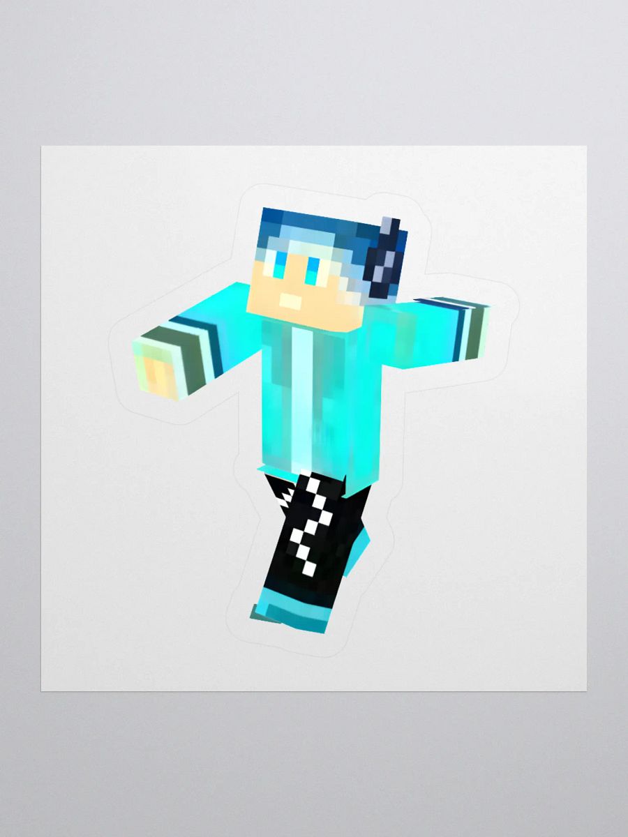 Pixelated Blue Character Sticker product image (2)