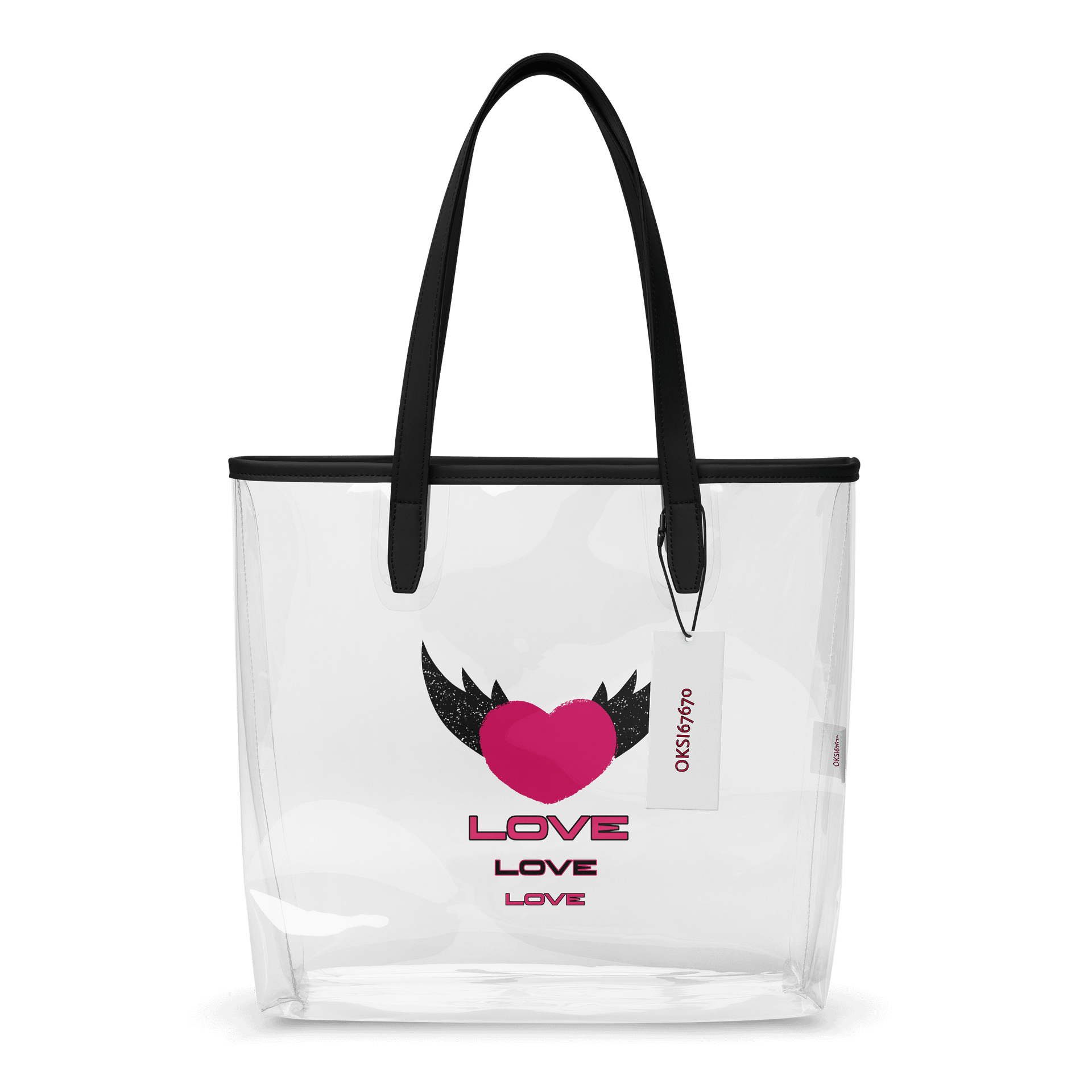 Love Wings Clear Tote Bag product image (1)