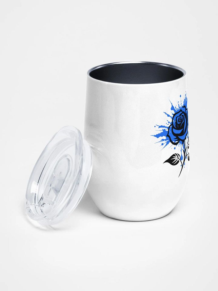 Ragged Rose Blue Wine Tumbler product image (2)