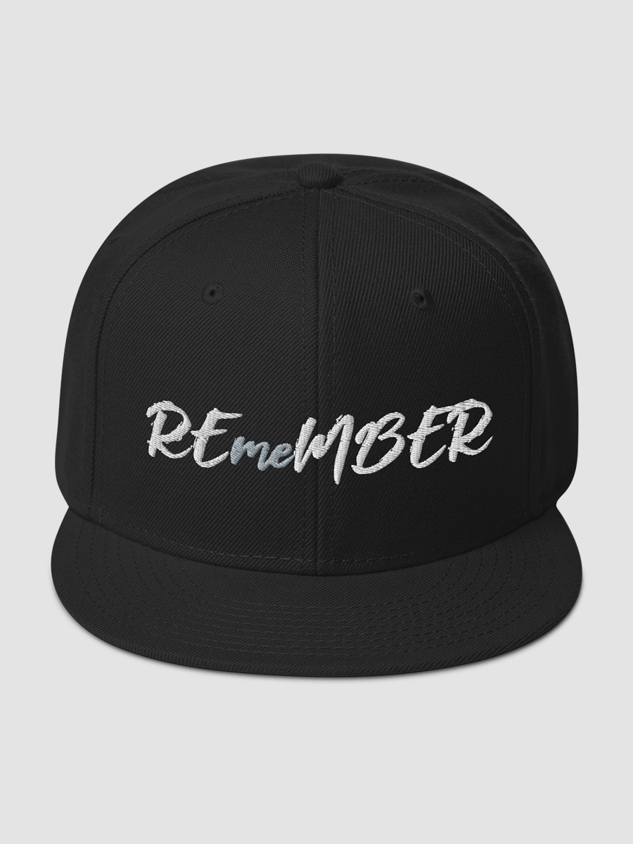 REmeMBER Snapback Hat - Black product image (2)