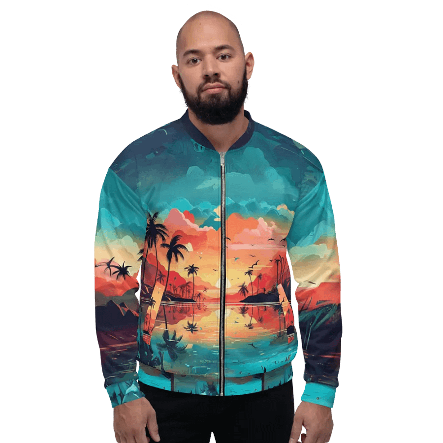 Tropical Sunset All Over Print Jacket product image (5)