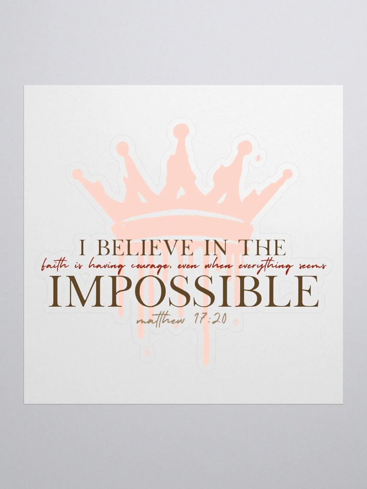 Impossible Sticker (A Crown of Chains) product image (1)