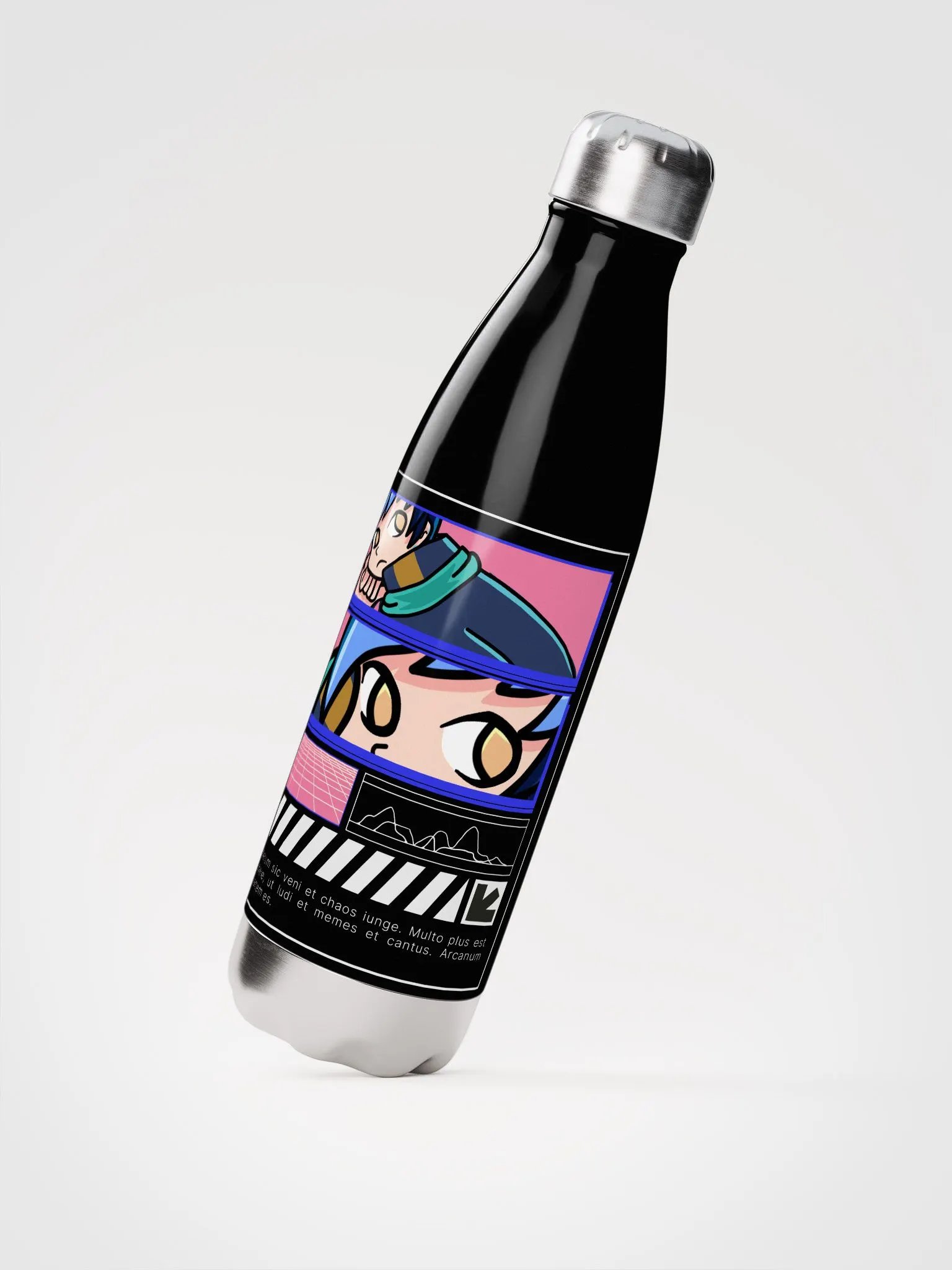 Anime Panel Stainless Steel Water Bottle product image (2)
