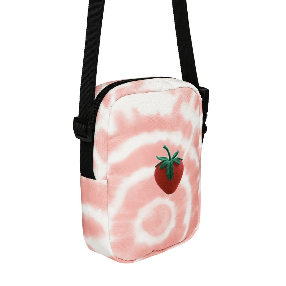 CozyAvocado Pink Texture Utility Crossbody Bag Strawberry #1 product image (3)