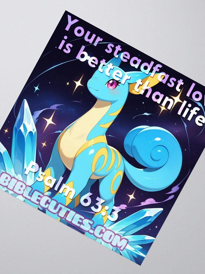 Bible Cuties Adora - Your steadfast love is better than life Sticker product image (2)