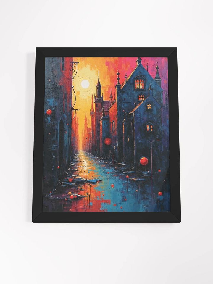 Surreal Sunset Street Framed Print product image (1)