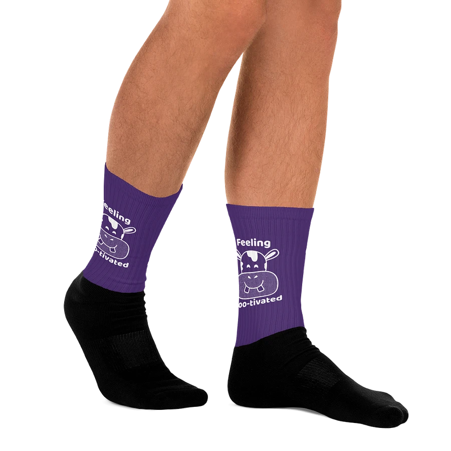 Feeling Mootivated Purple Cow Socks product image (12)
