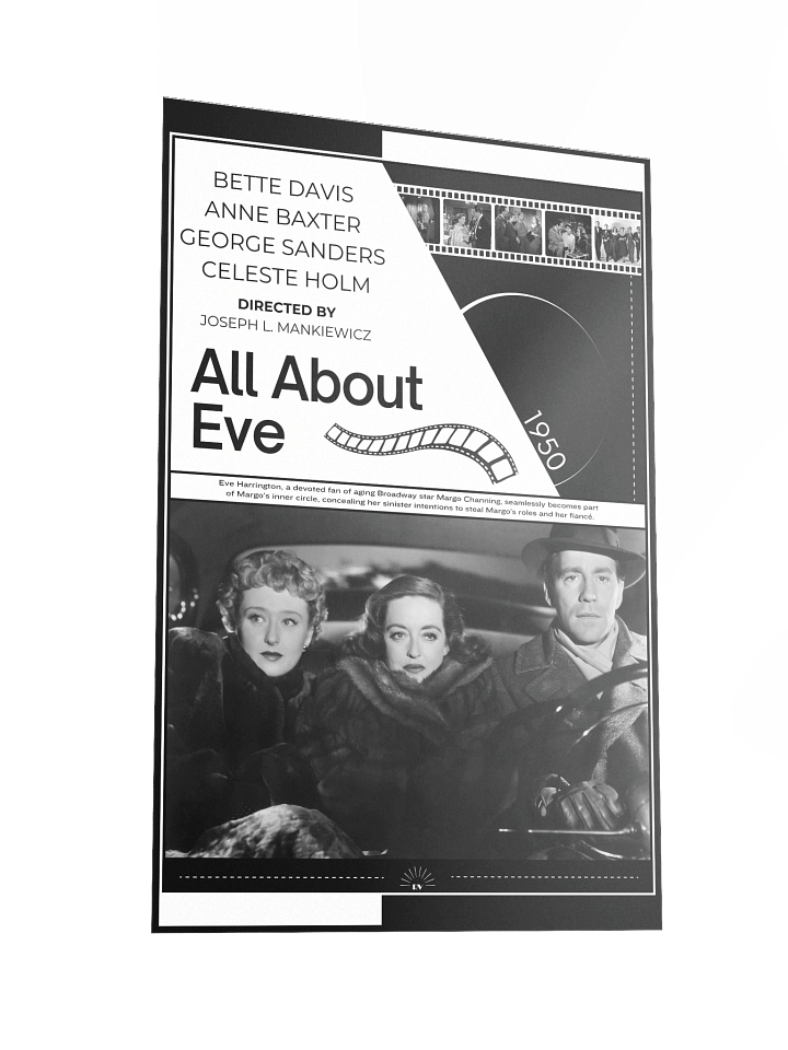 All About Eve with Bette Davis 1950 | Movie Poster | 12x18 Wall Art product image (2)