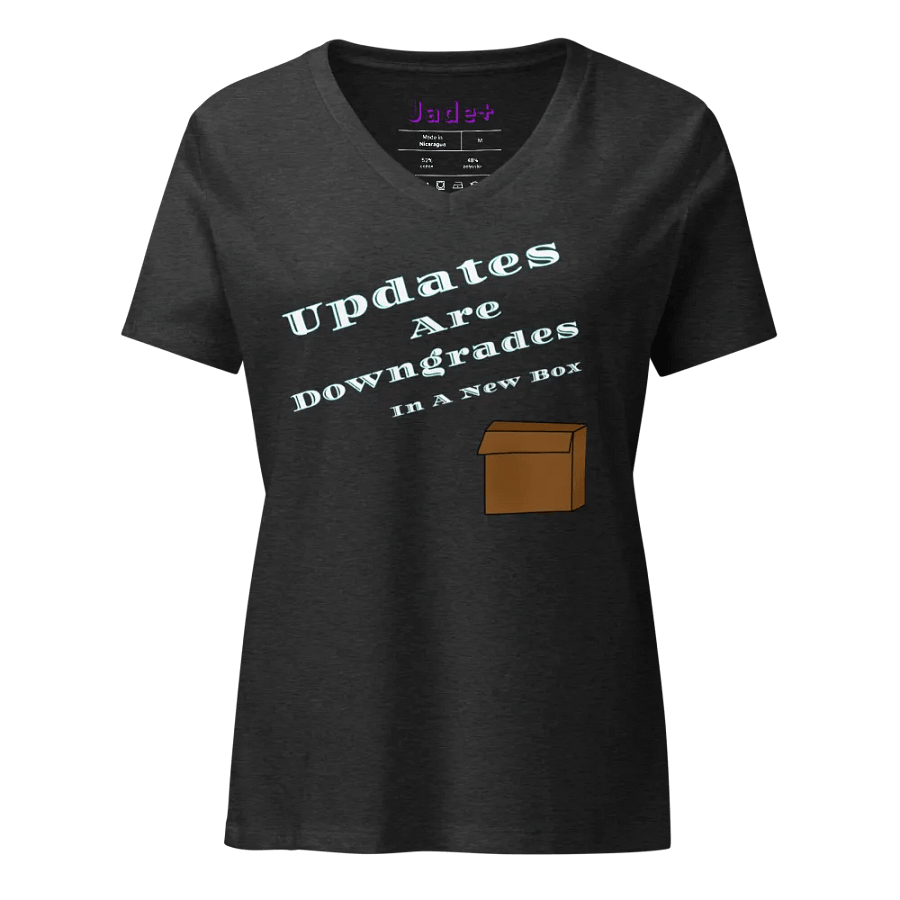 Upgrade Are Downgrades In A New Box V-Neck Tee product image (3)