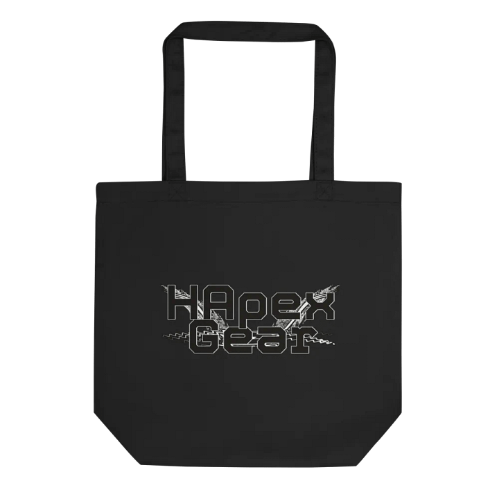 Eco-Friendly Tote Bag - Black HApex Gear White Logo product image (1)