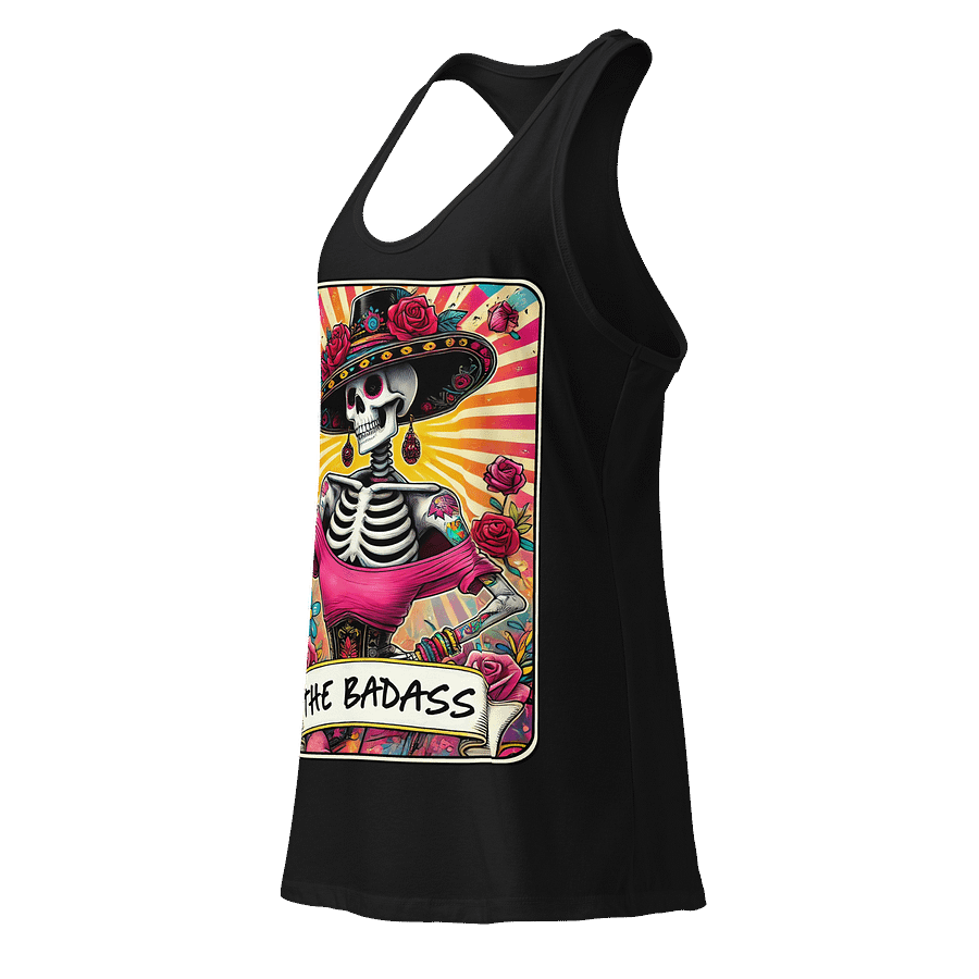 Badass Skeleton Racerback Tank product image (7)