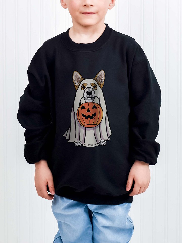 Halloween Pembroke Welsh Corgi(Fawn & White) Youth Sweatshirt product image (1)