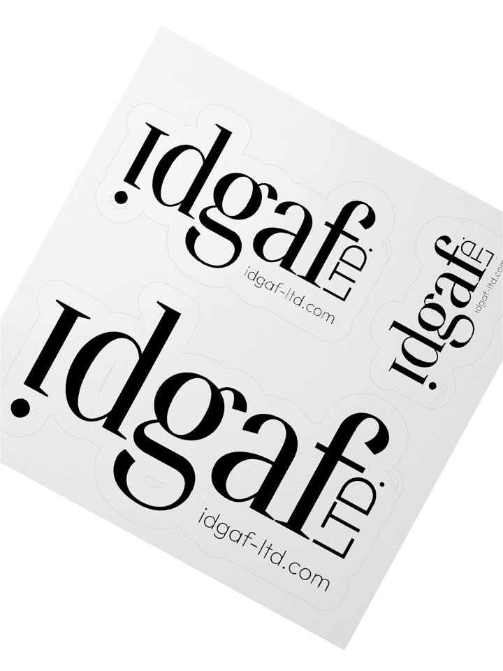 idgaf-LTD Expressive Cut Stickers product image (2)