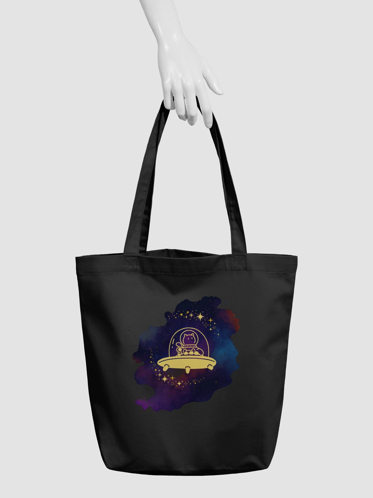"Space Cat X CosmicTay" Logo Tote Bag product image (6)