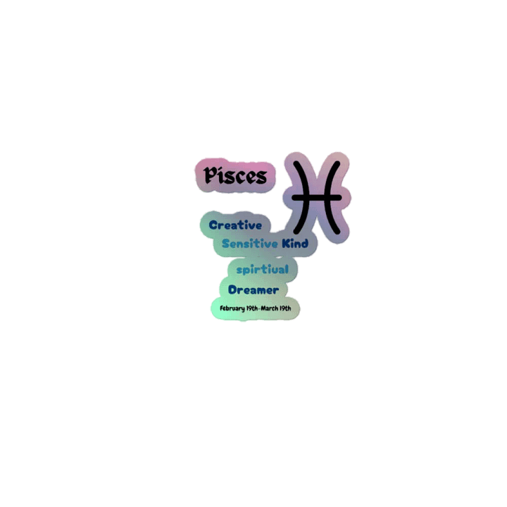 Pisces Colorful Stickers product image (1)